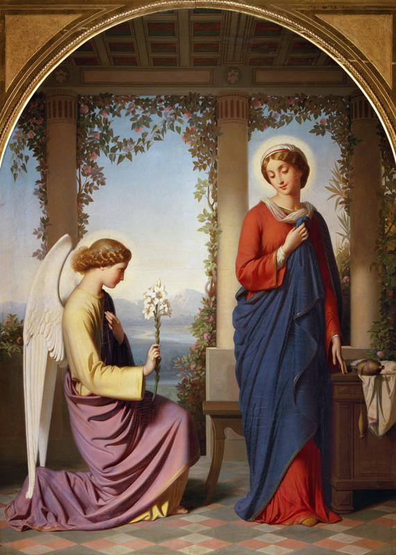 The Angelic Salutation, or The Annunciation from Eugène-Emmanuel Amaury-Duval