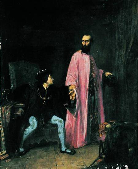 Louis XI (1423-83) and his doctor from Eugene Lagier