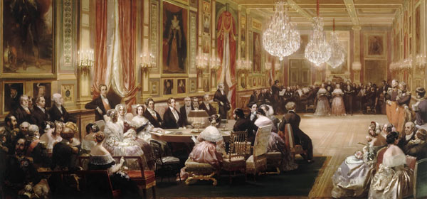 Concert in the Galerie des Guise at Chateau d'Eu, 4th September 1843 from Eugène Louis Lami