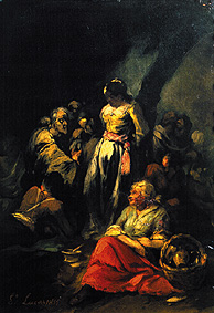 In the cave of the banditti from Eugenio Lucas