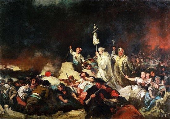 The Siege of Saragossa from Eugenio Lucas y Padilla