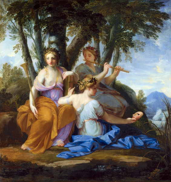 The three Muses from Eustache Le Sueur