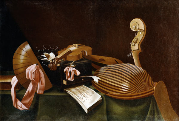 Still Life with Musical Instruments from Evaristo Baschenis