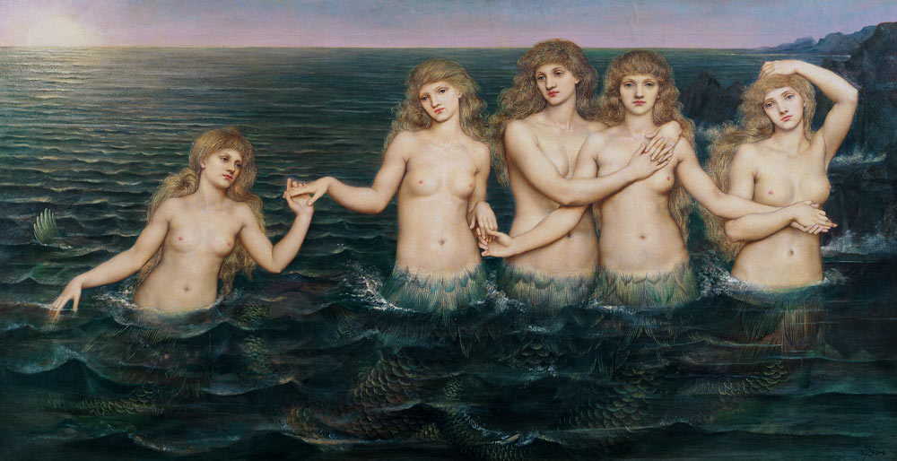 The Sea Maidens from Evelyn de Morgan
