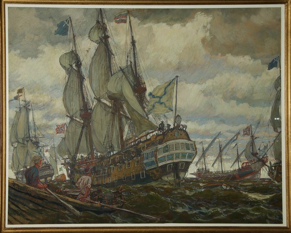 Die Flotte Peters I. from Evgeni Evgenievitch Lanceray