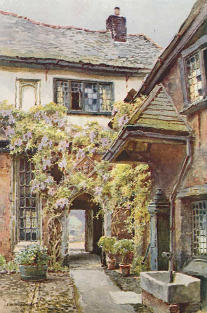 Old Courtyard in the Close from E.W. Haslehust