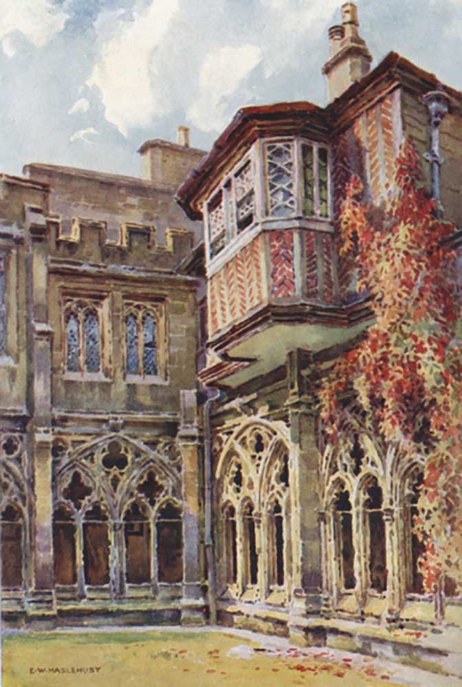 Anne Boleyns Window, Deans Cloisters from E.W. Haslehust