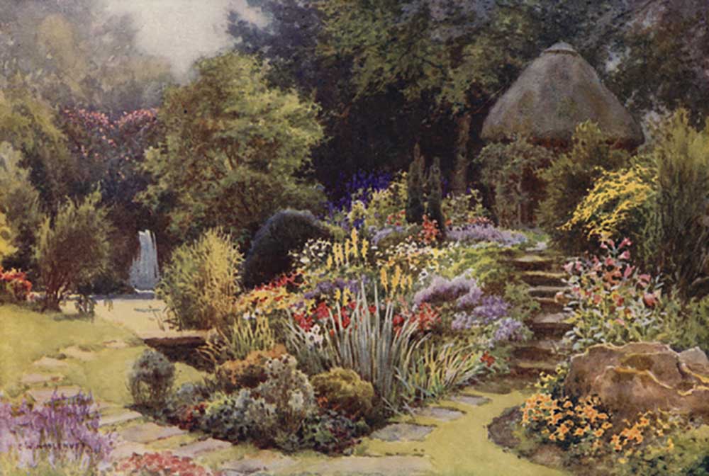 The Japanese Garden, Rufford Abbey from E.W. Haslehust