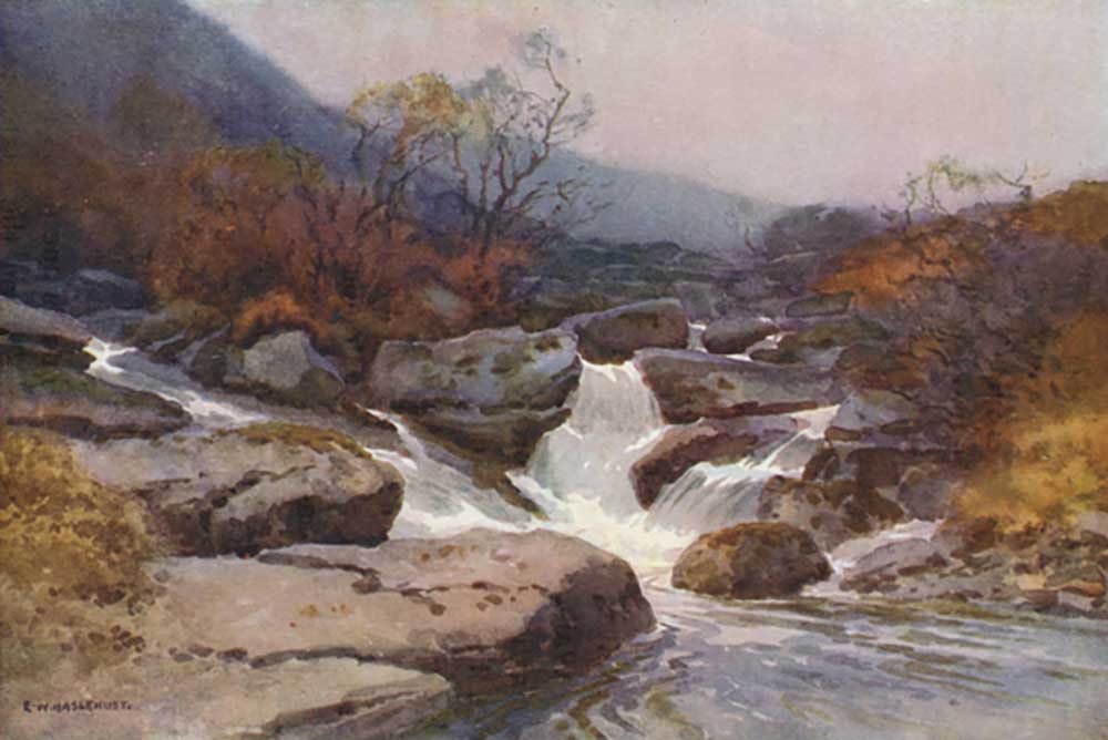 A Dartmoor Stream from E.W. Haslehust