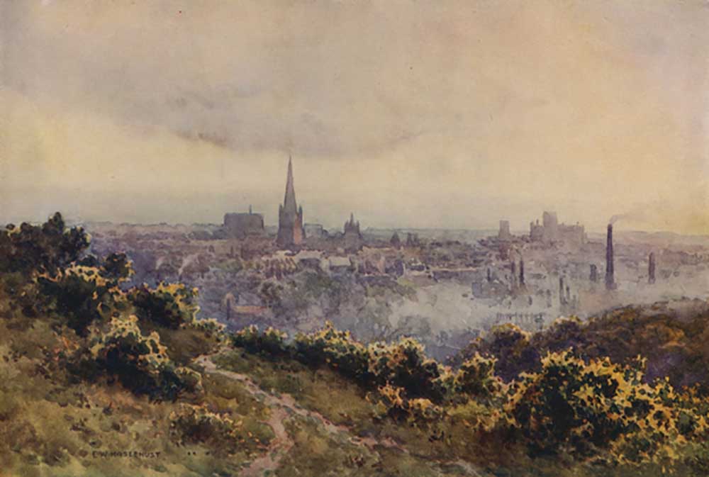 Norwich from Mousehold Heath from E.W. Haslehust