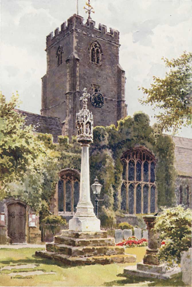 Parish Church, Folkestone from E.W. Haslehust