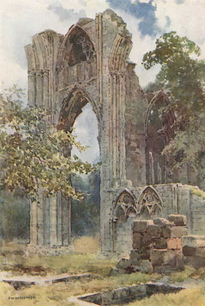 Ruins of St. Marys Abbey from E.W. Haslehust