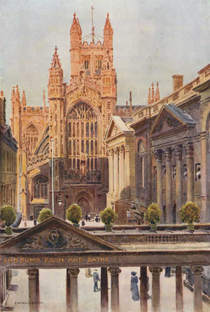 The Grand Pump-Room and Abbey, Bath from E.W. Haslehust