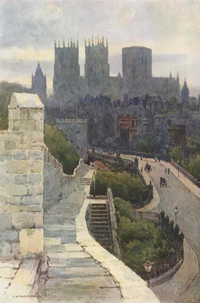 York from the City Walls from E.W. Haslehust
