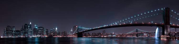 Manhattan Skyline and Brooklyn Bridge from Fabien Bravin