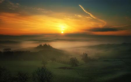 Belvedere at dawn