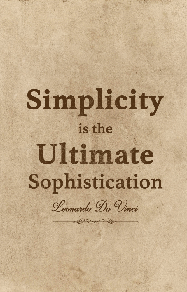 Da Vinci Quote Simplicity from Fadil Roze