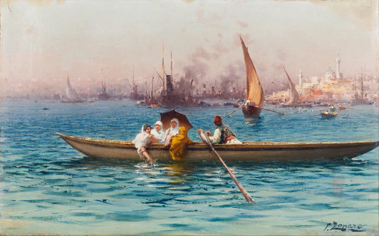 Amusement on the Caique from Fausto Zonaro