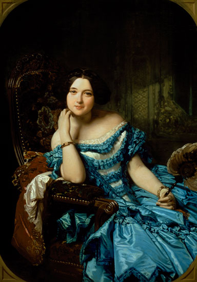 Portrait of Amalia de Llano u Dotres (1821-74), Countess of Vilches from Federico de Madrazo y Kuntz