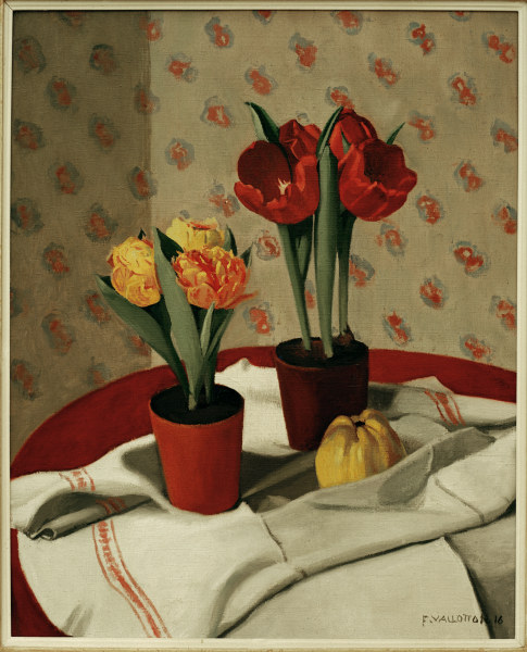 F.Vallotton /Still Life:... Tulips from Felix Vallotton