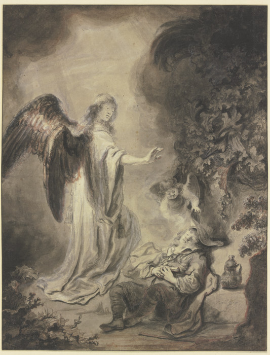 Der Engel erscheint Jacob im Traume from Ferdinand Bol