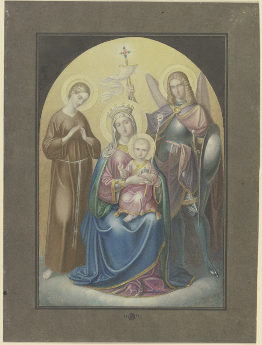 Madonna mit dem Heiligen Michael und der Heiligen Euphrosina from Ferdinand Fellner