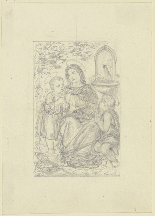 Maria, das Jesuskind und den Johannesknaben unterrichtend from Ferdinand Fellner