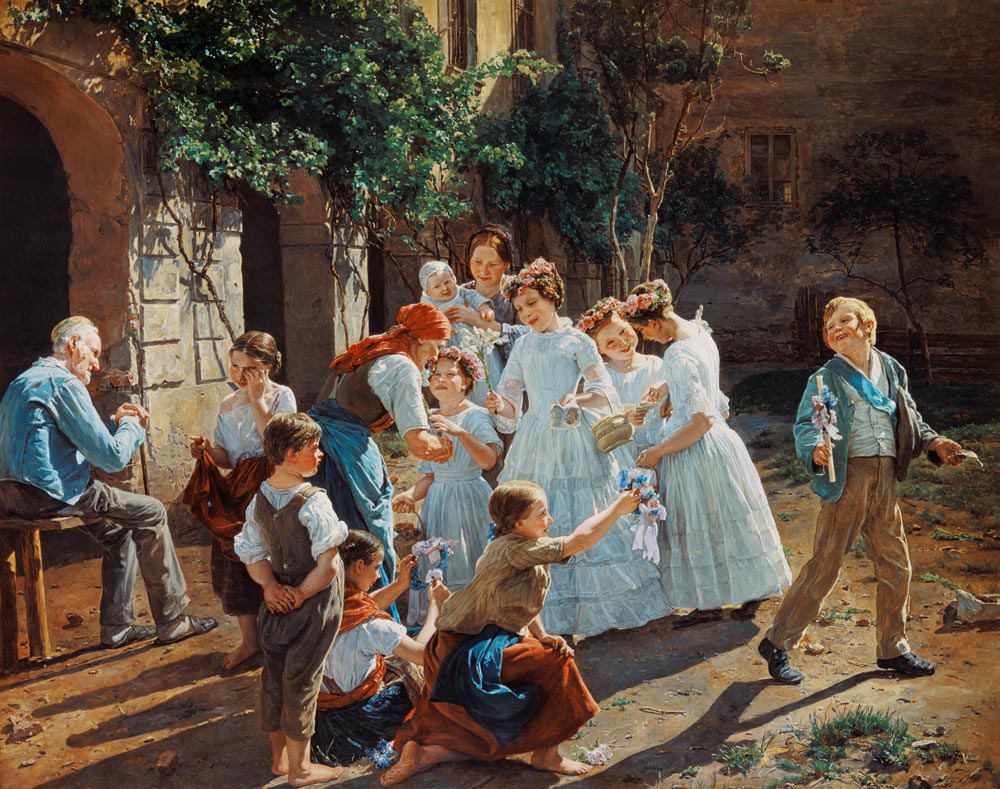 In the Corpus Christi morning from Ferdinand Georg Waldmüller