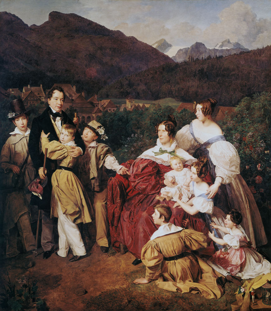 DrJosef Eltz and his family in bath Ischl. from Ferdinand Georg Waldmüller