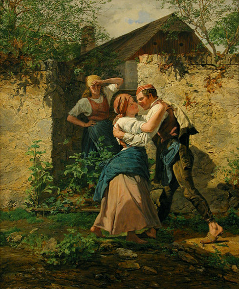 Peasant Lovers from Ferdinand Georg Waldmüller