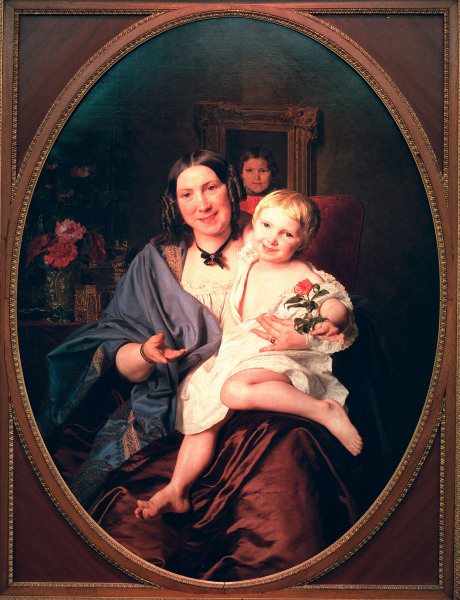F.G.Waldmüller, Unbekannte Dame mit Kind from Ferdinand Georg Waldmüller