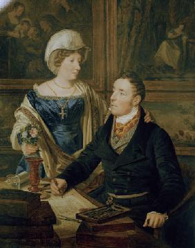 F.G.Waldmüller / Cartographer and wife