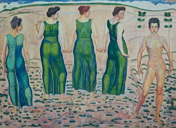 Juvenile of the woman admired (first setting) from Ferdinand Hodler