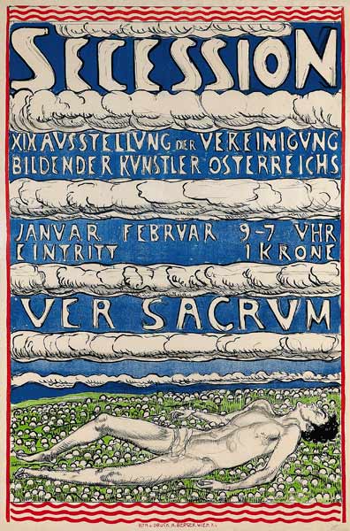 Poster for the 19th exhibition of the Secession from Ferdinand Hodler