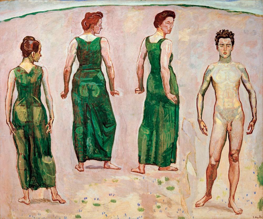Youth Admired By Women from Ferdinand Hodler
