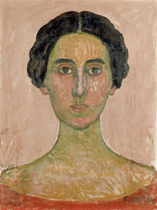 Portrait of Valentine Godé-Darel (Head of French woman) from Ferdinand Hodler