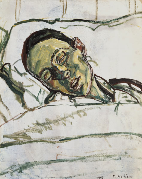 Head of the dying Valentine Godé Darel sunk aside from Ferdinand Hodler