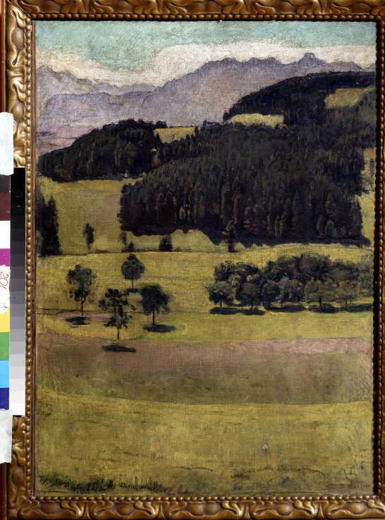 Landscape. Oaks at Stockhorn from Ferdinand Hodler