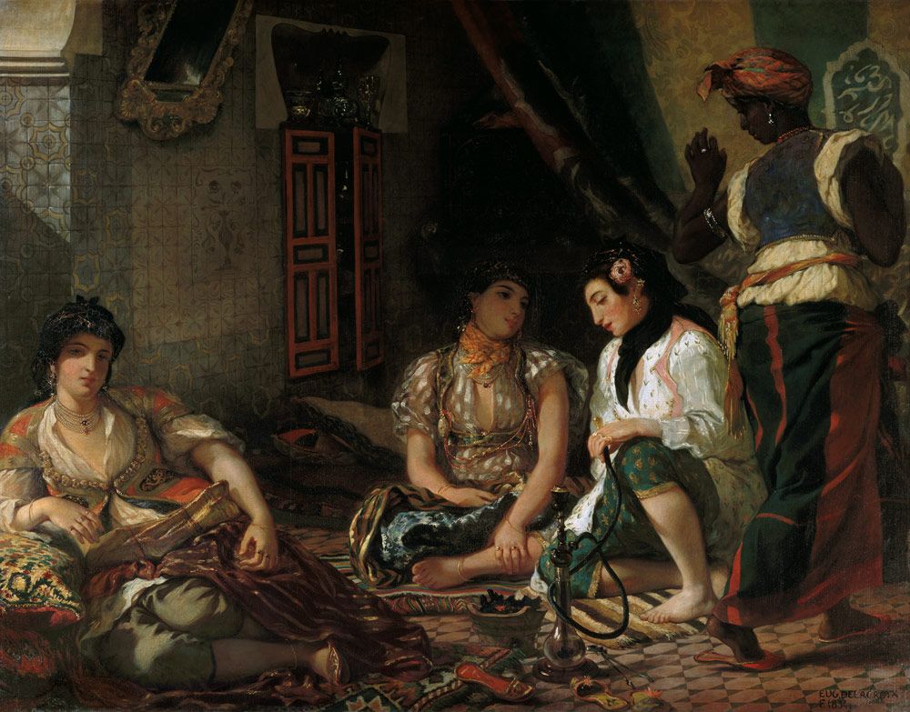 Women of Algiers in hers slowly from Ferdinand Victor Eugène Delacroix