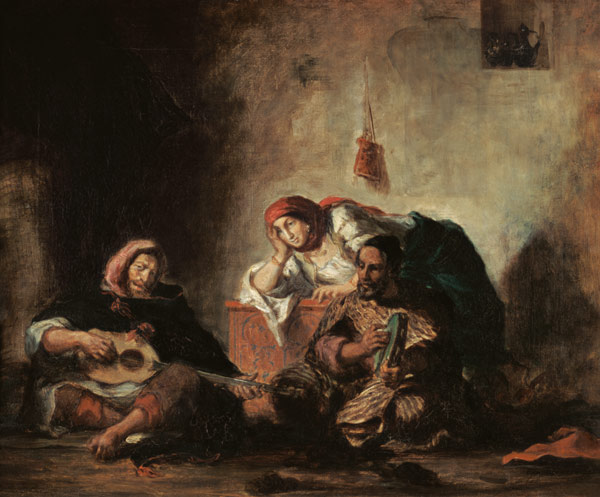 Jewish Musicians in Mogador from Ferdinand Victor Eugène Delacroix
