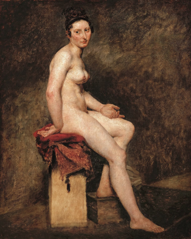 Mademoiselle Rose (Seated Nude) from Ferdinand Victor Eugène Delacroix