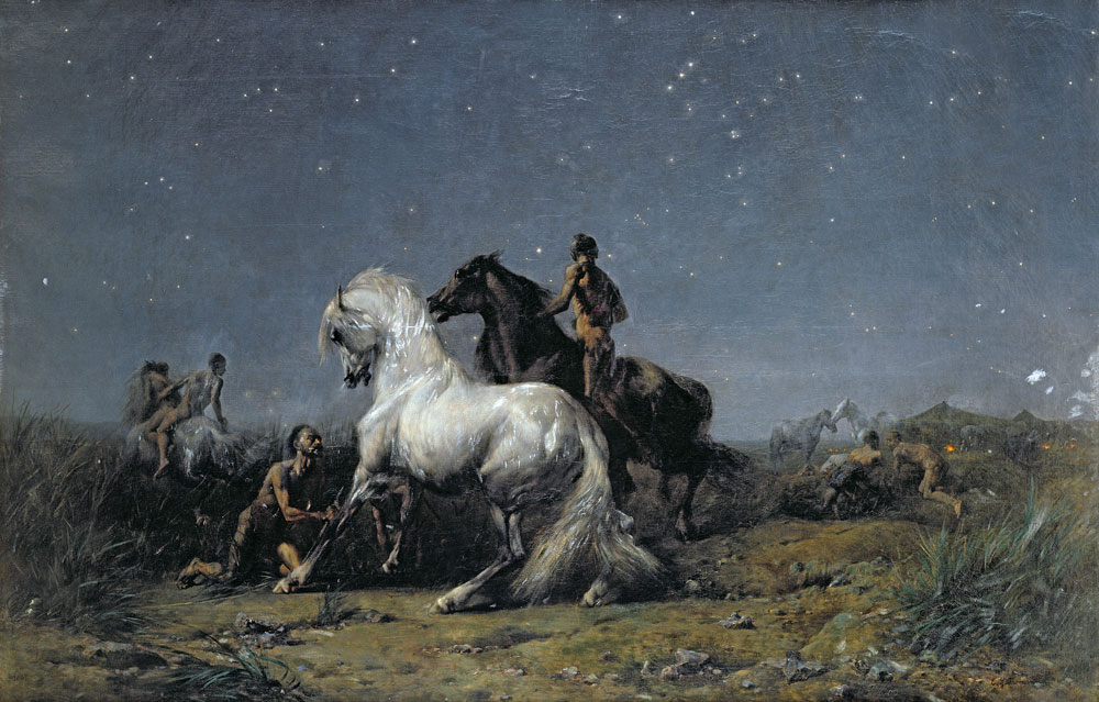 The Horse Thieves from Ferdinand Victor Eugène Delacroix