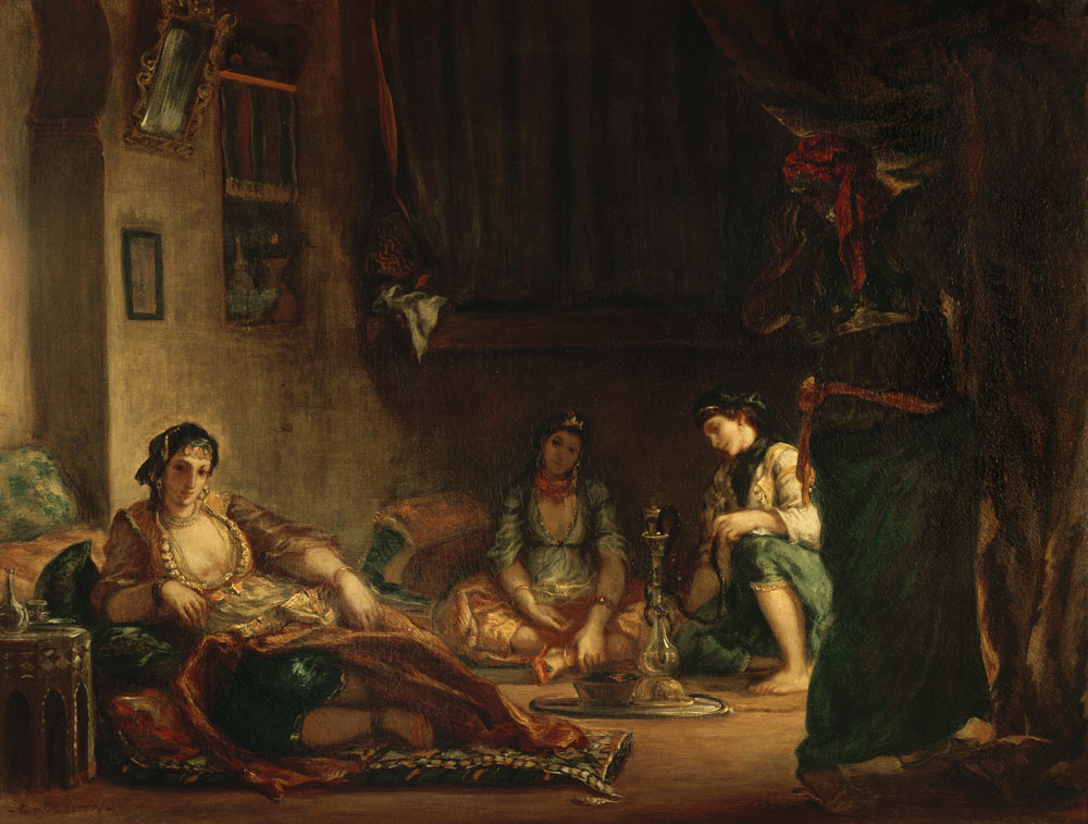 The Women of Algiers in their Harem, 1847-49 from Ferdinand Victor Eugène Delacroix