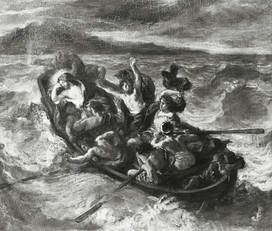 Christ on the Sea of Galilee from Ferdinand Victor Eugène Delacroix