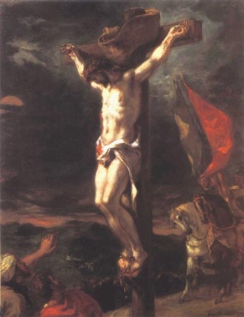 Christ at the cross from Ferdinand Victor Eugène Delacroix