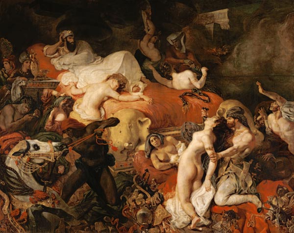 The Death of Sardanapal from Ferdinand Victor Eugène Delacroix