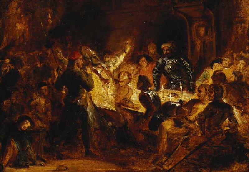 Die Ermordung des Bischofs von Lüttich (Szene aus Walter Scotts Novelle 'Quentin Durward'). from Ferdinand Victor Eugène Delacroix