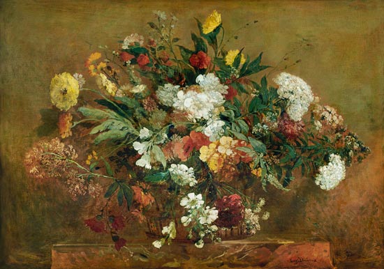 Flowers from Ferdinand Victor Eugène Delacroix