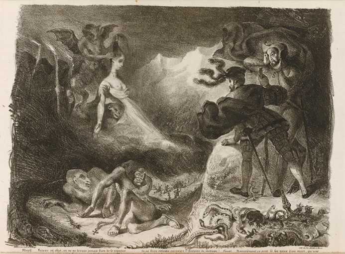 Illustration to Goethe's Faust from Ferdinand Victor Eugène Delacroix