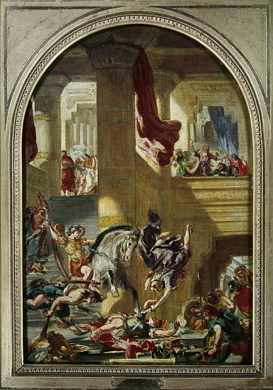 The Expulsion of Heliodorus from the Temple, c.1857 from Ferdinand Victor Eugène Delacroix